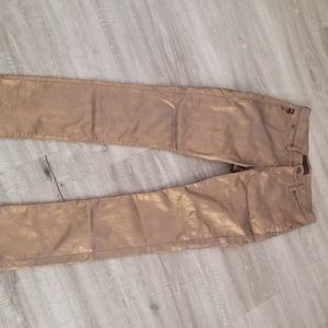 Rock & Republic Rose Gold/Brass Skinny Jeans